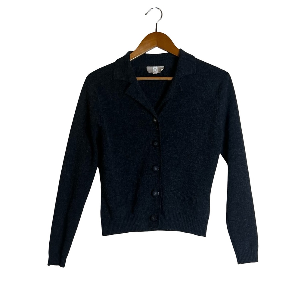 Reitmans petite grey wool blend cardigan